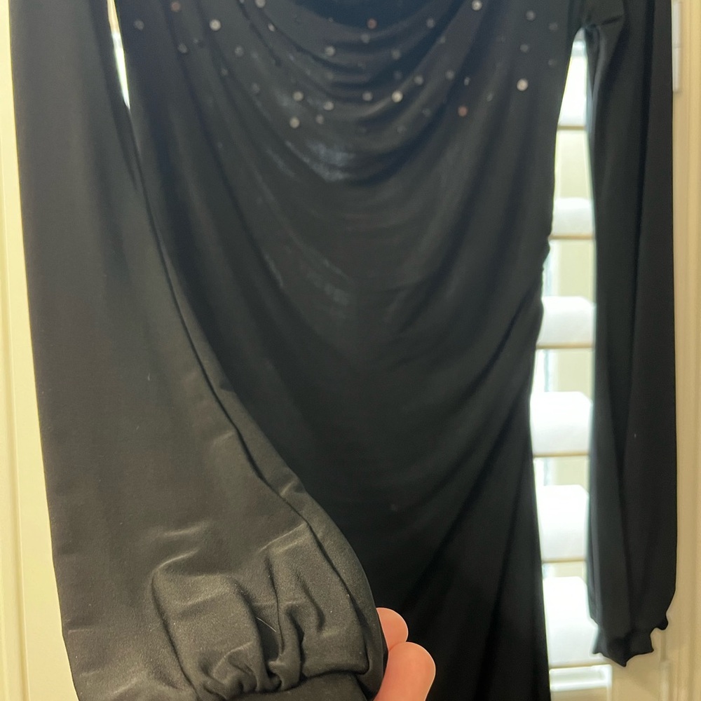 Elegant black cocktail dress by Guess